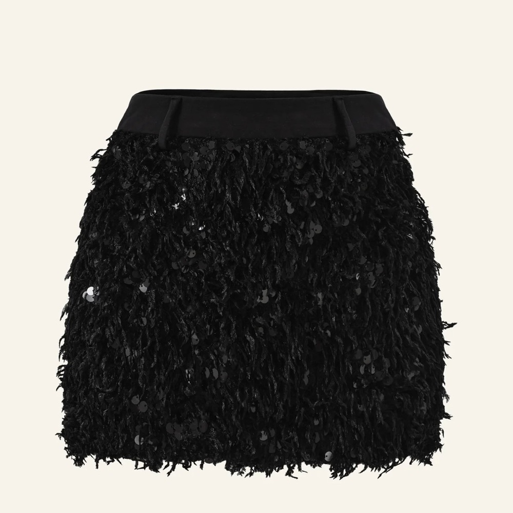 CULTNAKED Power Spike skort in Onyx Bloom